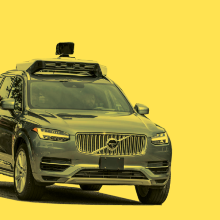 Image of a Volvo car with camera attached to the top