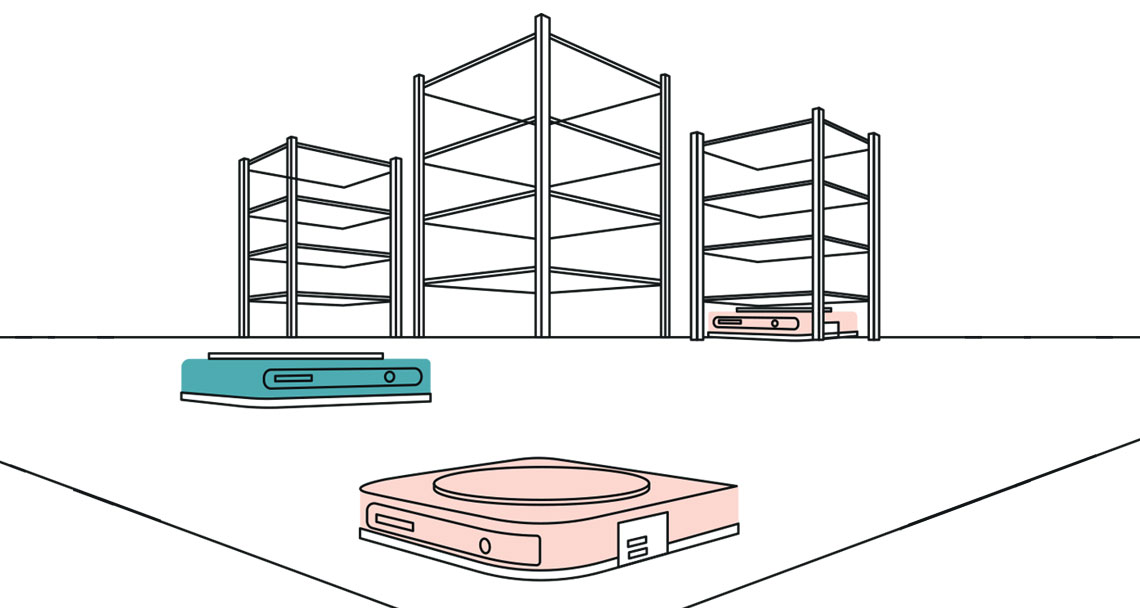 illustration of a warehouse