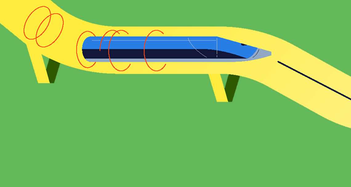 illustration showing hyperloops 